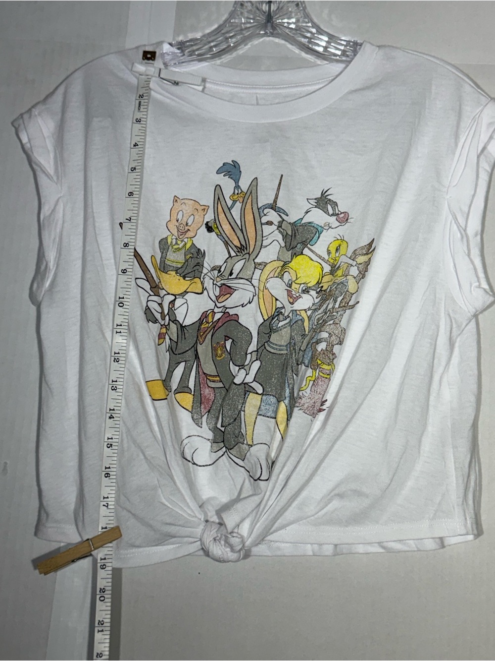 Warner Brother Looney Tunes Crop Top Celebrating 100 youth Sz XL